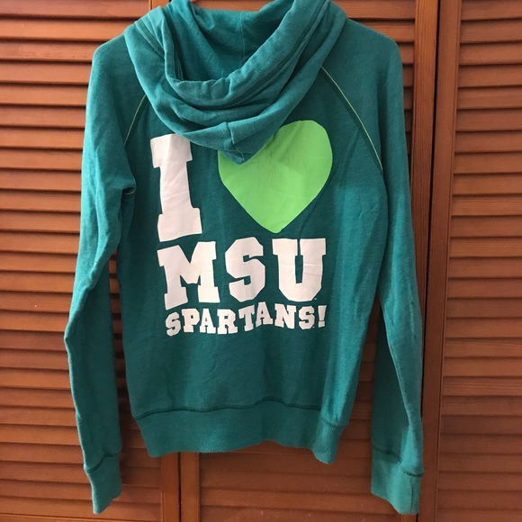 Victoria’s Secret Pink MSU collegiate hoodie - Picture 3 of 5
